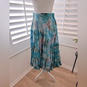 Tiered tie dyed skirt.  Rampage Clothing Company.  Size 3.